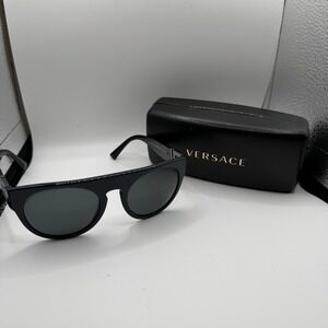 Versace MOD 4333 5230/87 Dark Blue Greca Logo Sunglasses Made in‎ Italy